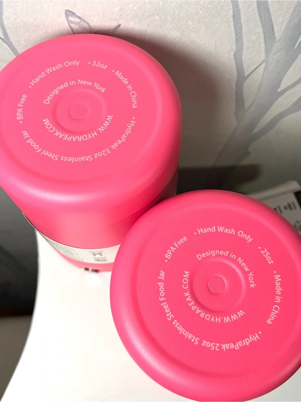 Hydrapeak Hot Pink Food & Drink Thermos Set